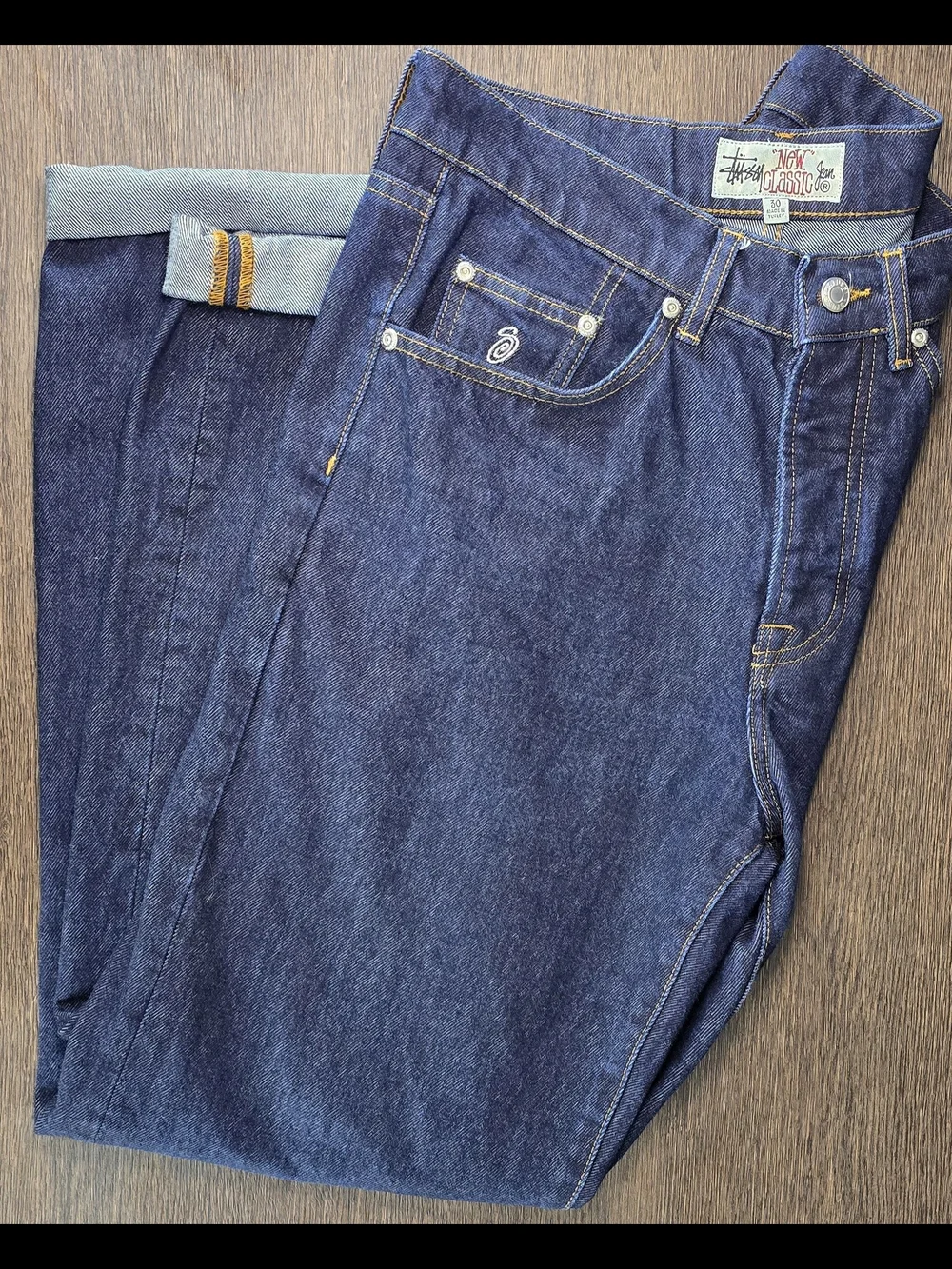 Stussy Classic Fit Jeans Dark Wash Indigo Men 30x30